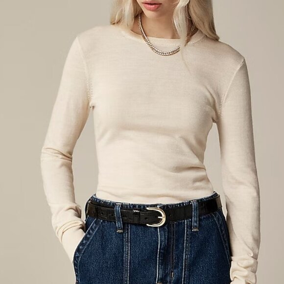 J. Crew Carolyn fitted crewneck sweater in merino wool Size XS - Picture 1 of 10